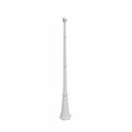 Gama Sonic 6.5 FT White Decorative Post with 3in Fitter DP55F2